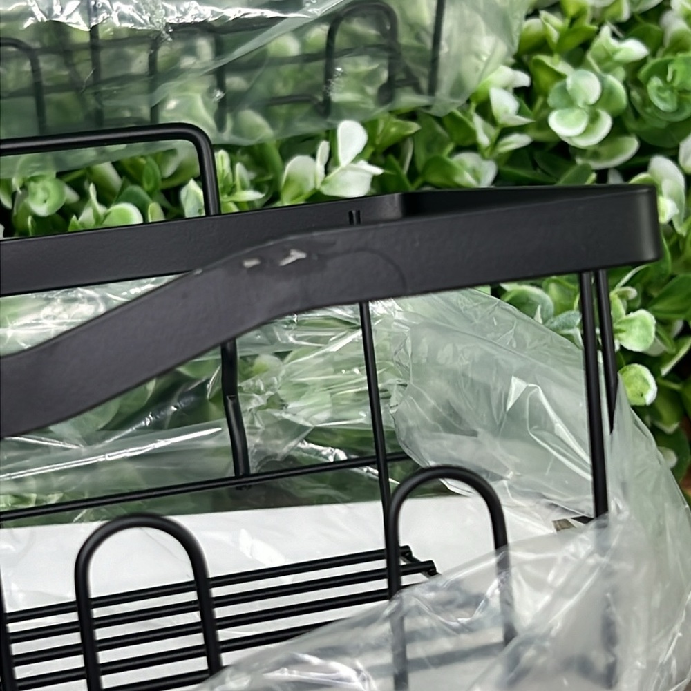 Adhesive Black Rustproof Stainless Steel Shower Caddy Organizers, 3 Pack - Picture 7 of 12